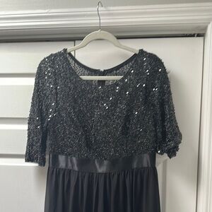 Elegant Black ladies sequin dress Dress 12